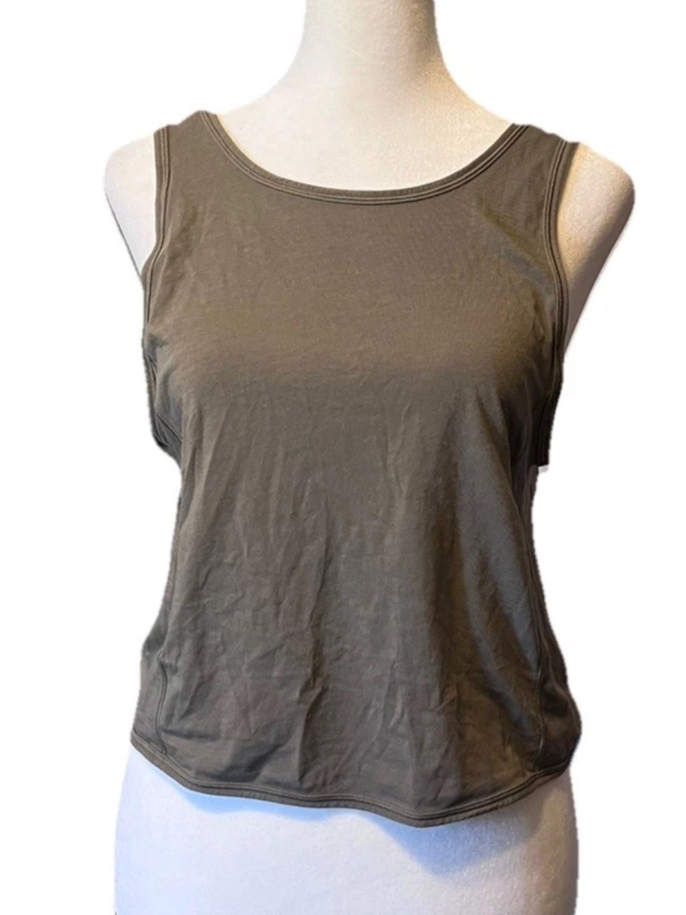 Lululemon Green Twist Open Back Sleeveless Tank Top Athletic Yoga Women’s XS/SM